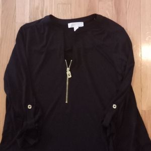 Michael Kors black blouse with gold accents sz. XL
